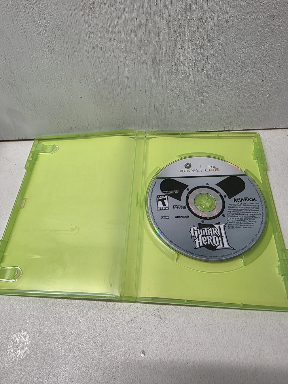 Guitar Hero II Xbox 360 2007 Tested Working Disc & Case No Manual